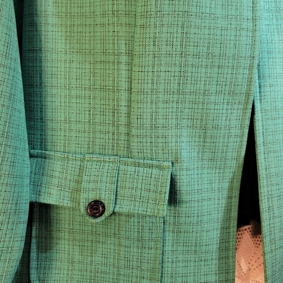 Perceptions new york size 10 jacket blazer. Color is green close to teal - Picture 5 of 12